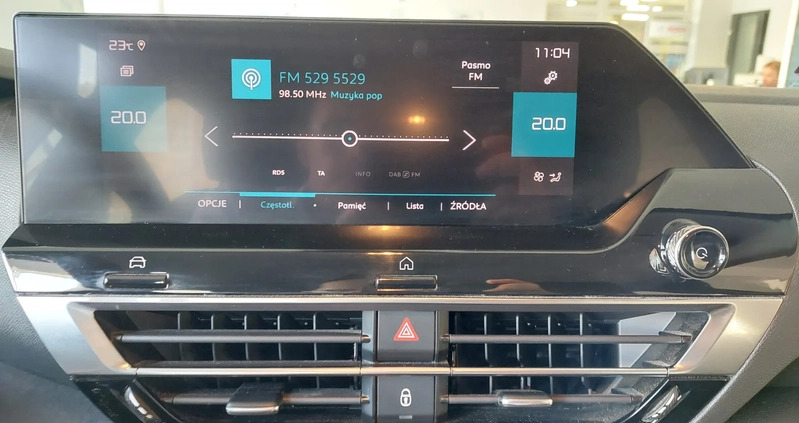 Citroen C4 cena 83500 przebieg: 45103, rok produkcji 2021 z Chojnice małe 301